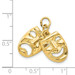 14K Yellow Gold Comedy Tragedy Charm Pendant - (A98-601) 14K Yellow Gold Comedy Tragedy Charm Pendant - (A98-601)