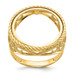 14K Yellow Gold 1/10th American Eagle Coin Polished Coin Ring - Size: 7 - (B31-662) 14K Yellow Gold 1/10th American Eagle Coin Polished Coin Ring - Size: 7 - (B31-662)