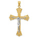 14K Two-tone Gold Crucifix Pendant 50mm length - (A86-840) 14K Two-tone Gold Crucifix Pendant 50mm length - (A86-840)