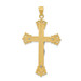 14K Two-tone Gold Crucifix Pendant 50mm length - (A86-840) 14K Two-tone Gold Crucifix Pendant 50mm length - (A86-840)