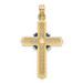 14K Two-tone Gold Passion Cross Pendant - (A90-506) 14K Two-tone Gold Passion Cross Pendant - (A90-506)
