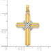 14K Two-tone Gold Passion Cross Pendant - (A90-506) 14K Two-tone Gold Passion Cross Pendant - (A90-506)