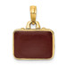 14K Yellow Gold With Brown Enamel 3-D Briefcase Charm Pendant - (A91-290) 14K Yellow Gold With Brown Enamel 3-D Briefcase Charm Pendant - (A91-290)