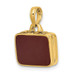 14K Yellow Gold With Brown Enamel 3-D Briefcase Charm Pendant - (A91-290) 14K Yellow Gold With Brown Enamel 3-D Briefcase Charm Pendant - (A91-290)