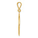 14K Yellow Gold Claddagh Pendant 35mm length - (A84-286) 14K Yellow Gold Claddagh Pendant 35mm length - (A84-286)