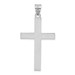 14K White Gold Cross Pendant 50mm length - (B11-451)