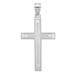 14K White Gold Cross Pendant 50mm length - (B11-451)