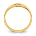 14K Yellow Gold Polished Cutout Cross Ring - Size 8 - (B32-694)