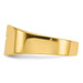 14K Yellow Gold Polished Cutout Cross Ring - Size 8 - (B32-694)
