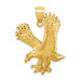 14k Yellow Gold Satin Diamond-cut Eagle Pendant - (A85-787) 14k Yellow Gold Satin Diamond-cut Eagle Pendant - (A85-787)