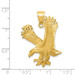 14k Yellow Gold Satin Diamond-cut Eagle Pendant - (A85-787) 14k Yellow Gold Satin Diamond-cut Eagle Pendant - (A85-787)