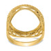 14K Yellow Gold 1/10th American Eagle Coin Diamond-cut Coin Ring - Size: 7 - (B31-667) 14K Yellow Gold 1/10th American Eagle Coin Diamond-cut Coin Ring - Size: 7 - (B31-667)