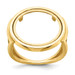 14K Yellow Gold 1/10th American Eagle Coin Diamond-cut Coin Ring - Size: 7 - (B31-669)