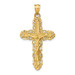14K Yellow Gold Crucifix Charm 42mm length - (A82-962)