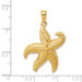 14K Yellow Gold 2-D Starfish Pendant - (A84-356) 14K Yellow Gold 2-D Starfish Pendant - (A84-356)