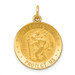 14K Yellow Gold US Air Force Saint Christopher Medal Pendant - (A97-963) 14K Yellow Gold US Air Force Saint Christopher Medal Pendant - (A97-963)