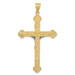 14K Two-tone Gold INRI Crucifix Pendant 50mm length - (A84-618) 14K Two-tone Gold INRI Crucifix Pendant 50mm length - (A84-618)