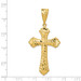 14k Yellow Gold Diamond-cut Budded Cross Pendant - (A86-134) 14k Yellow Gold Diamond-cut Budded Cross Pendant - (A86-134)