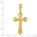 14k Yellow Gold Diamond-cut Budded Cross Pendant - (A86-134) 14k Yellow Gold Diamond-cut Budded Cross Pendant - (A86-134)