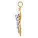14K Tri-Color Gold Mariners Cross Pendant - (A83-996)