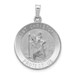 14K White Gold Saint Christopher Medal Pendant 21mm width - (B11-254)
