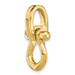 14K Yellow Gold 3-D Medium Shackle Charm Pendant - (A93-277)