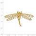 14K Yellow Gold Cutout Dragonfly Slide - (A84-628)