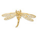 14K Yellow Gold Cutout Dragonfly Slide - (A84-628)