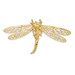 14K Yellow Gold Cutout Dragonfly Slide - (A84-628)