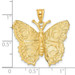 14K Yellow Gold Butterfly Charm - (A86-853) 14K Yellow Gold Butterfly Charm - (A86-853)