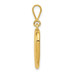 14K Yellow Gold Solid Polished Heart Pendant - (A83-486)