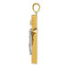 14K Two-tone Gold INRI Hollow Crucifix Pendant 53mm length - (A85-416) 14K Two-tone Gold INRI Hollow Crucifix Pendant 53mm length - (A85-416)