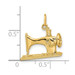14K Yellow Gold Antique Sewing Machine Charm - (A82-517)