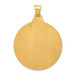 14K Yellow Gold Polished and Satin Face of Jesus Medal Pendant 28mm width - (B11-126) 14K Yellow Gold Polished and Satin Face of Jesus Medal Pendant 28mm width - (B11-126)