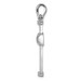 14K White Gold Latin Cross Pendant 41mm length - (A84-670) 14K White Gold Latin Cross Pendant 41mm length - (A84-670)