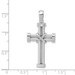 14K White Gold Latin Cross Pendant 41mm length - (A84-670) 14K White Gold Latin Cross Pendant 41mm length - (A84-670)