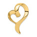 14K Yellow Gold Heart Slide - (A98-354)