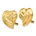14K Yellow Gold Non-pierced Heart Earrings 18mm length - (B36-798)