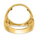 14K Yellow Gold 1/10th American Eagle Coin Polished Coin Ring - Size: 9 - (B31-682) 14K Yellow Gold 1/10th American Eagle Coin Polished Coin Ring - Size: 9 - (B31-682)