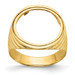 14K Yellow Gold 1/10th American Eagle Coin Polished Coin Ring - Size: 9 - (B31-682) 14K Yellow Gold 1/10th American Eagle Coin Polished Coin Ring - Size: 9 - (B31-682)
