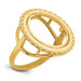 14K Yellow Gold 1/10th American Eagle Coin Diamond-cut Coin Ring - Size: 7 - (B31-685) 14K Yellow Gold 1/10th American Eagle Coin Diamond-cut Coin Ring - Size: 7 - (B31-685)