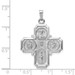 14K White Gold Four Way Medal Pendant - (A98-834)
