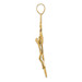 14K Yellow Gold INRI Fleur De Lis Crucifix Pendant - (A83-526) 14K Yellow Gold INRI Fleur De Lis Crucifix Pendant - (A83-526)