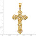 14K Yellow Gold INRI Fleur De Lis Crucifix Pendant - (A83-526) 14K Yellow Gold INRI Fleur De Lis Crucifix Pendant - (A83-526)