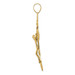 14K Yellow Gold INRI Fleur De Lis Crucifix Pendant - (A83-526) 14K Yellow Gold INRI Fleur De Lis Crucifix Pendant - (A83-526)