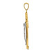 14K Two-tone Gold Crucifix Pendant 61mm length - (A84-656) 14K Two-tone Gold Crucifix Pendant 61mm length - (A84-656)