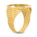 14K Yellow Gold 1/10th American Eagle Coin Diamond-cut Coin Ring - Size: 10 - (B31-688)