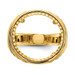 14K Yellow Gold 1/10th American Eagle Coin Diamond-cut Coin Ring - Size: 10 - (B31-688)
