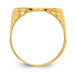 14K Yellow Gold 1/10th American Eagle Coin Diamond-cut Coin Ring - Size: 10 - (B31-688)