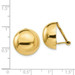 14K Yellow Gold Omega Clip 16mm Half Ball Non-pierced Earrings - (B34-899) 14K Yellow Gold Omega Clip 16mm Half Ball Non-pierced Earrings - (B34-899)